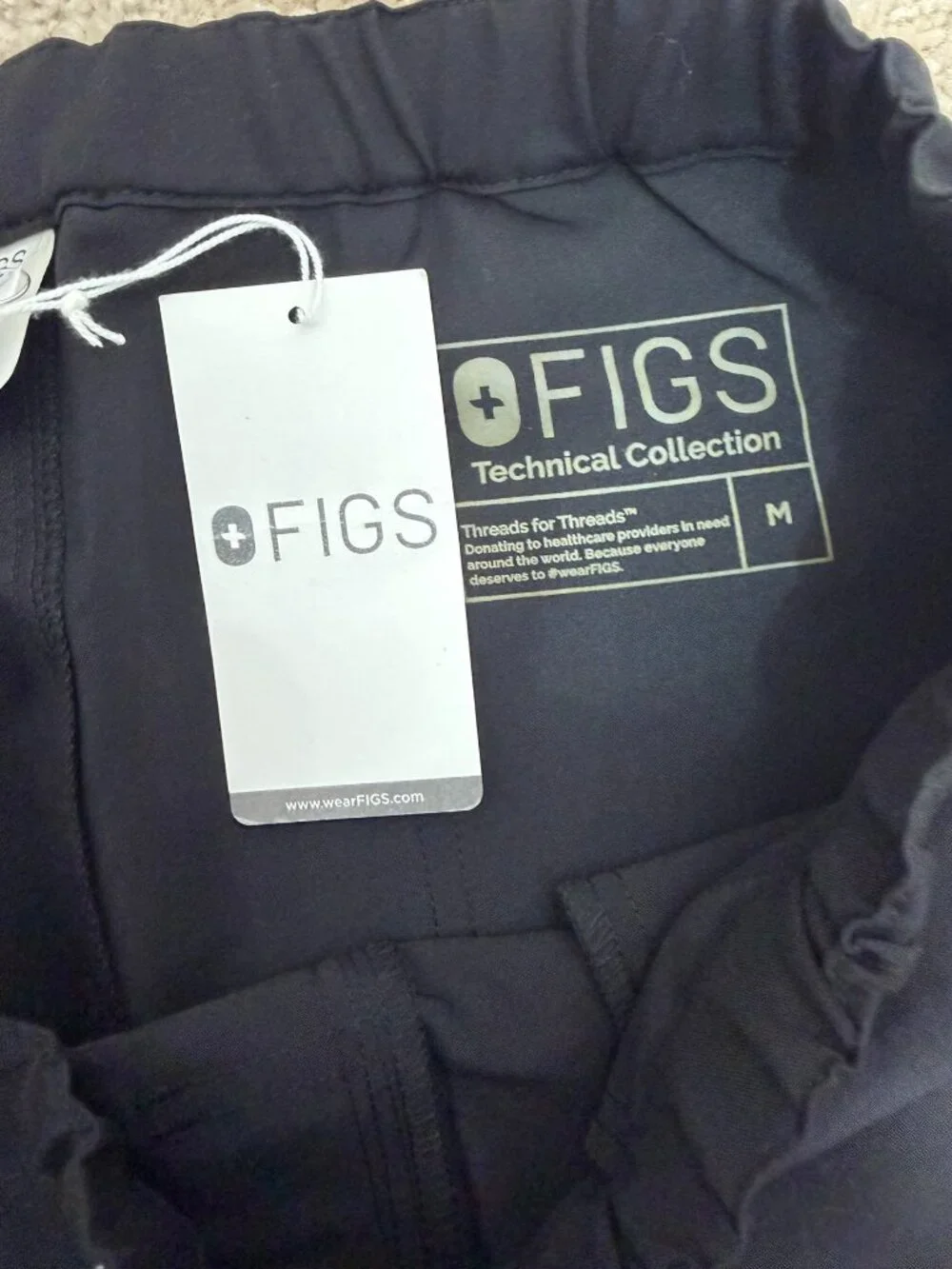 Figs NWT Men's Pisco Basic Scrub Pants Size M Black